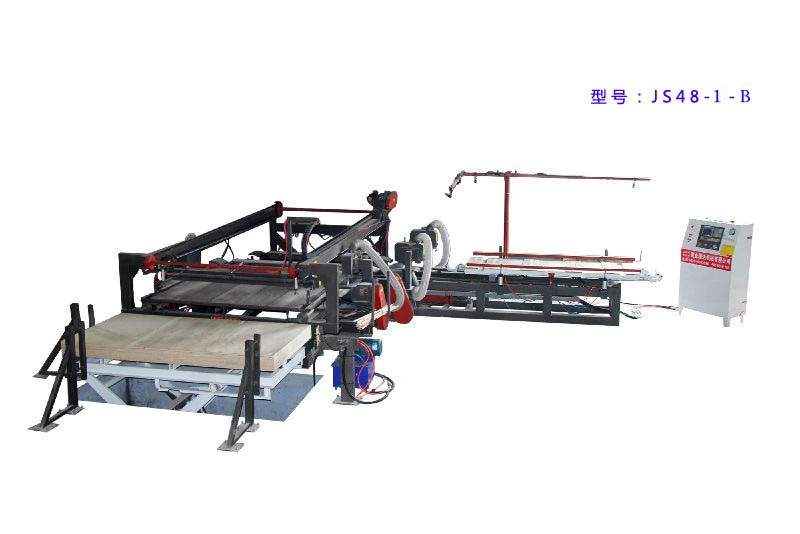 Plywood Four Edge Cutting Saw and Putty Machine Line